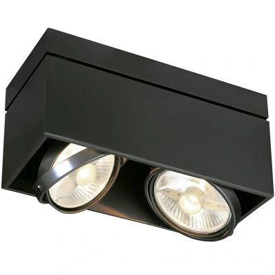 Afbeelding van SLV 117110 Kardamod Plafondlamp Halogeen GU10 150 W Zwart (mat)