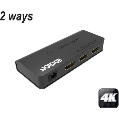 Afbeelding van Edision 4K HDMI splitter 1x2 ultra HD