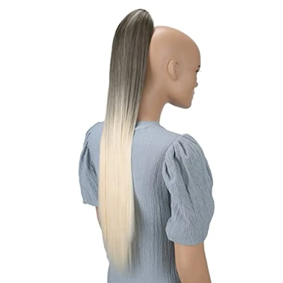 Afbeelding van PRETTYSHOP H119 Haarverlenging, 70 cm, gevlochten, paardenstaart, glad, bruin, blond