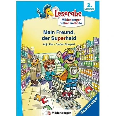 Afbeelding van Mein Freund, der Superheld lesen lernen mit dem Leserabe Erstlesebuch Kinderbuch ab 6 Jahren Silbengeschichten zum Lesenlernen (Leserabe 2. Klasse Mildenberger Silbenmethode)