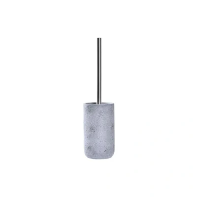 Afbeelding van Toiletborstel DKD Home Decor Grijs Zilverkleurig Roestvrij staal Cement Scandi 10 x 40 cm