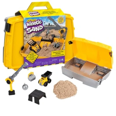 Afbeelding van Kinetic Sand Construction Folding Sandbox 907 gr
