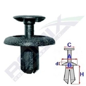 Afbeelding van ROMIX B22063 Clip, sier /beschermingslijst