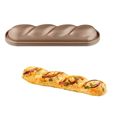 Afbeelding van Tefal Creabake J3083S04 Set van 3 draaivormen, antiaanbaklaag, gemakkelijk los te maken, afneembaar en stapelbaar, eenvoudige opslag, bakvorm, J3083S04, bruin