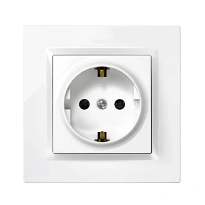 Afbeelding van Plug in basis Simon 2p+t Plastic 230 V 16 A Soort F