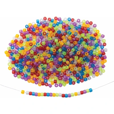 Afbeelding van Colorations Glitter Rijgkralen Kleur in Zak, 453 gram