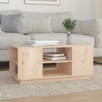 Afbeelding van Salontafel 90x49x40,5 cm massief grenenhout