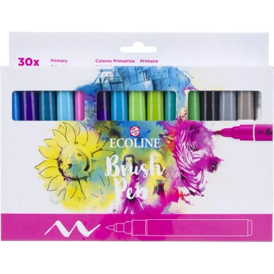 Afbeelding van Ecoline Brush Pen set Primair 30 colours
