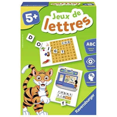 Afbeelding van Ravensburger Educatief spel Letterspellen Inleiding tot lezen Logica, redeneren Eerste benadering van spelling Vanaf 5 jaar 24060