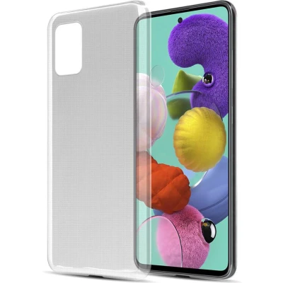 Afbeelding van Cadorabo Hoesje geschikt voor Samsung Galaxy A51 5G in VOLLEDIG TRANSPARANT Beschermhoes gemaakt van flexibel TPU Silicone Case Cover