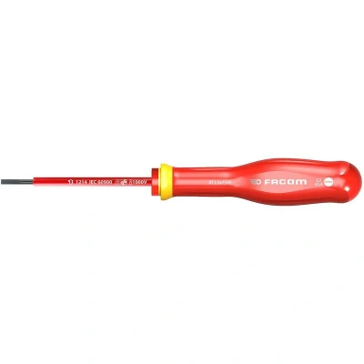Image de FACOM AT2X75VE Tournevis ProTwist isolé à 1000V pour vis fente 2 x 75 mm