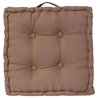 Afbeelding van Atmosphera Vloerkussen Square taupe katoen 40 x 8 cm vierkant Extra dik