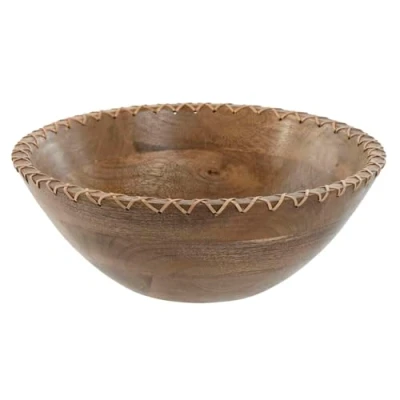 Afbeelding van Saladekom Home ESPRIT Natuurlijk Rotan Mangohout 30 x 12 cm