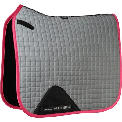 Afbeelding van Weatherbeeta Zadeldekje Reflective Prime Dressuur Zilver/Roze Pony