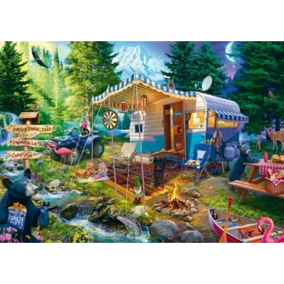 Image de Schmidt Jeff Haynie 58575 Puzzle 1000 pièces avec la caravane dans les montagnes