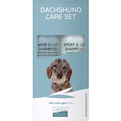 Afbeelding van Vacht Verzorgingsset voor Teckel / Dachshund Greenfields Shampoo en Spray Gezonde Zachte