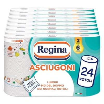 Afbeelding van 24 rollen met 2 laags, 85 scheuren per rol* Maxi grotere en meer absorberende vellen 100% FSC® gecertificeerd papier