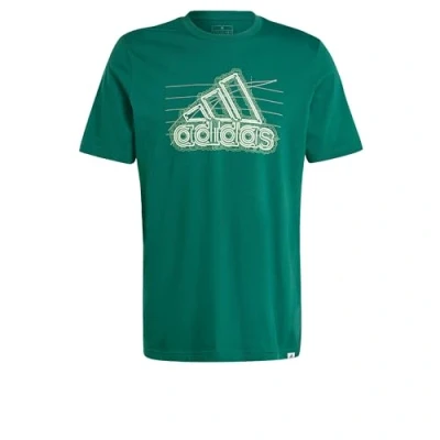 Afbeelding van adidas Sportswear M Growth BOS T Tshirt print, Heren, Maat: Small, Collegiate green