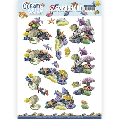 Afbeelding van 3D Push Out Amy Design Ocean Wonders Coral Reef