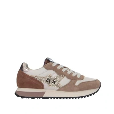 Afbeelding van Sun68 Sneakers laag, Dames, Maat: 37, Beige Nylon