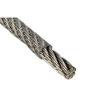 Afbeelding van Nirosta staalkabel 3/4 mm 10 m roestvrij staal 7x7 transparante pvc mantel conform EN 1.4401 A4 Niro, middelzacht