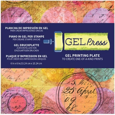 Afbeelding van Gel Press Drukplaat Vierkant 15,24 x cm 12 Stuks