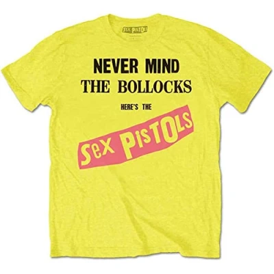 Afbeelding van Sex Pistols NMTB Original Album Heren T shirt 2XL Geel