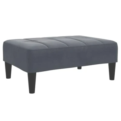 Afbeelding van vidaXL Voetenbank 77x55x31 cm fluweel donkergrijs