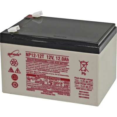 Afbeelding van EnerSys Genesis Loodaccu 12 V Ah Loodvlies (AGM) (b x h d) 151 100 98 mm Kabelschoen 6.35 Onderhoudsvrij, VDS certificering, Geringe zelfontlading,