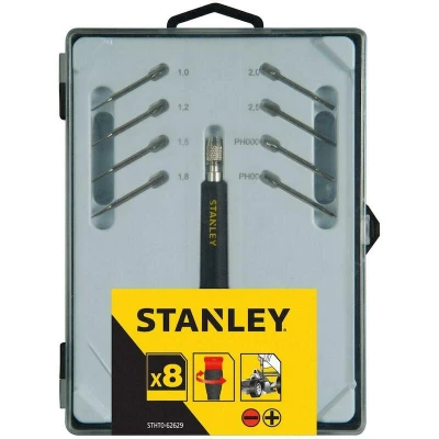 Afbeelding van Stanley precisieschroevendraaier multibit 8 delig standaard