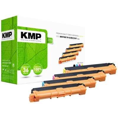 Afbeelding van KMP Toner vervangt Brother TN 243BK, 243C, 243M, 243Y, Mulitipack 243BKCMY Compatibel Combipack Zwart, Cyaan, Magenta, Geel 1000 bladzijden B T09M