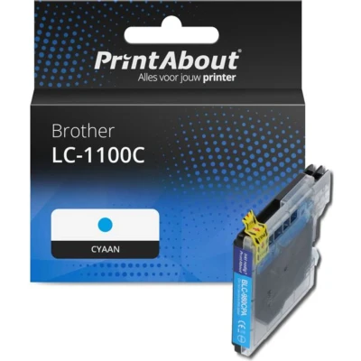 Afbeelding van Huismerk Brother LC 1100C Inktcartridge Cyaan