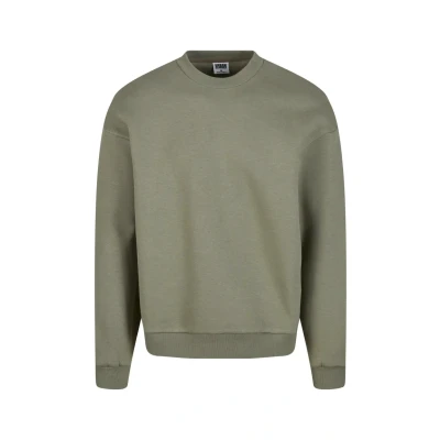 Afbeelding van Urban Classics Fluffy Crewneck Sweater, Heren, Maat: Small, Paleolive
