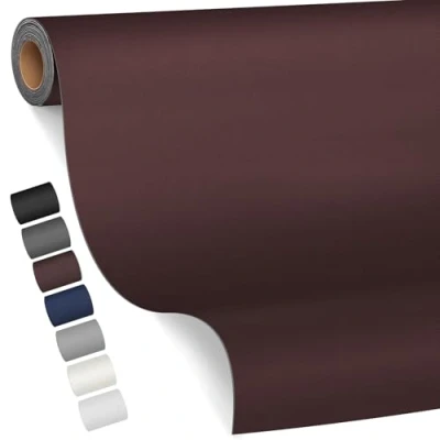 Afbeelding van zelfklevend reparatieleer, 80 x 200 cm, lederen reparatiepatch, kunstleer, voor banken, autostoelen, meubels, tassen, jassen (Liscio donkerbruin)
