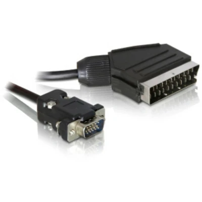 Afbeelding van scart naar VGA kabel 2 m Delock