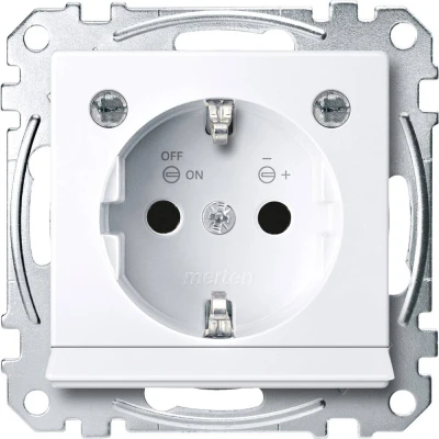 Afbeelding van Merten MEG2304 0325 Wandcontactdoos System M Wit