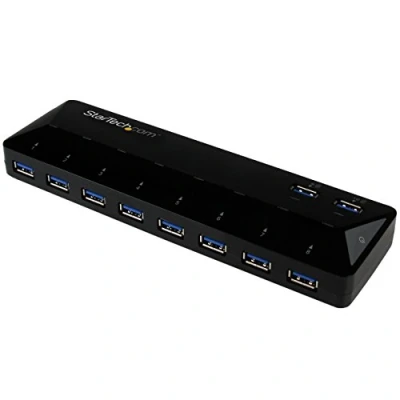 Image de StarTech.com Hub USB 3.0 à 10 ports avec de charge et synchronisation 2x 1,5 A commutateur partage des périphériques