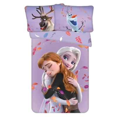 Afbeelding van Disney Frozen BABY Dekbedovertrek, Elsa en Anna 135 x 100 cm Katoen