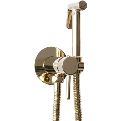 Afbeelding van REA Loop Bidetkraan Inbouw Mengkraan met Bidet Sproeier Set Goud