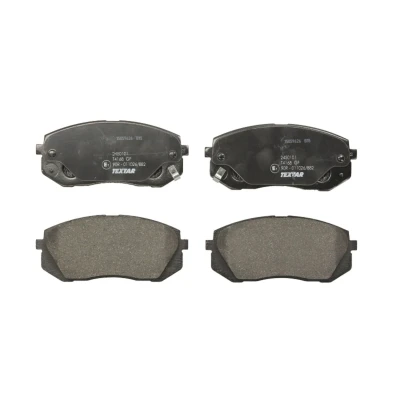 Afbeelding van TEXTAR 2450101 Remblokkenset Met akoestische slijtagewaarschuwing HYUNDAI: Kona SUV, Box Body / KIA: Sportage II, CARENS 3