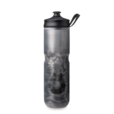 Afbeelding van HydraPak Polar sport Geïsoleerde waterfles, BPA vrij, zachte fles voor en fietsen met handvat (pulse zwart, 700 ml)