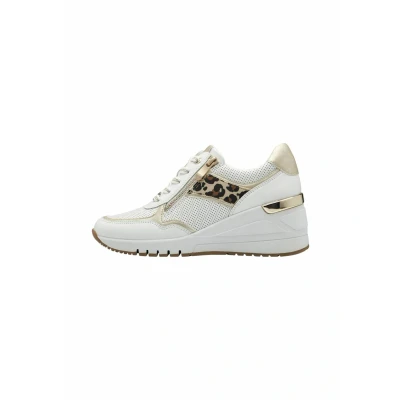 Afbeelding van Marco Tozzi Sneakers hoog, Dames, Maat: 40, White dune Kunststof