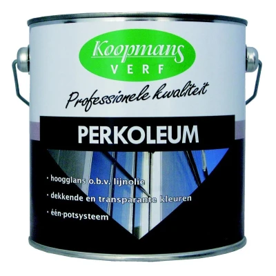 Afbeelding van Koopmans Perkoleum Beits 2,5 Ltr Dekkend Zomergeel