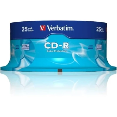 Afbeelding van Verbatim (43432): CD R 52 x 25 pack: Optical Media