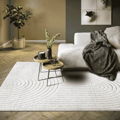 Afbeelding van Vloerkleed Elle Decoration New York Wit Kleur: Dekbed Discounter.nl