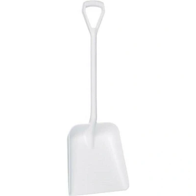 Image de VIKAN 56235 pelle, manche en D, une pièce, 1035 mm, polypropylène, blanc 5623/5