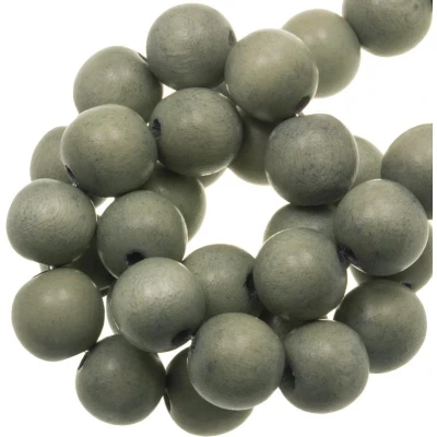 Afbeelding van Houten Kralen Vintage Look (8 mm) Jeans (104 stuks)