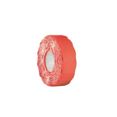 Image de ETIQUETTES METO 26 x 16 mm Rouge fluo 2 lignes décollables et repositionnables