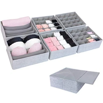 Afbeelding van SIMPLE JOY® Pax 100 Set van 6 Ikea kastorganizers perfecte pasvorm stabiele bodem lade opbergsysteem voor sokken, ondergoed, stropdassen