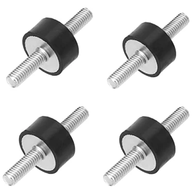 Afbeelding van 4 stuks Silent Block M6 mannelijk, houders van rubber M6, anti vibratie, geluidsbescherming, auto, boot, blikjes met dempingselementen voor trillingen en geluidscontrole (VV20 x 10 18)